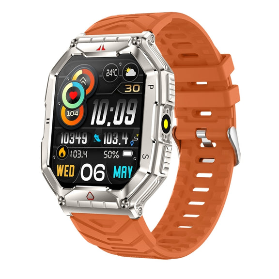 KR82 2.1 inch Color Screen Smart Watch, Support Bluetooth Call / Wellness Tracking(Orange)