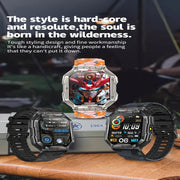 KR82 2.1 inch Color Screen Smart Watch, Support Bluetooth Call / Wellness Tracking(Orange)