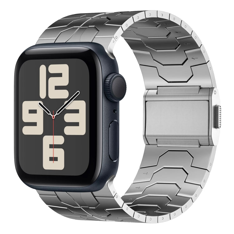 For Apple Watch SE 2023 44mm Norman Buckle Stainless Steel Watch Band(Silver) - free shipping - PMC TechLife - Order now!