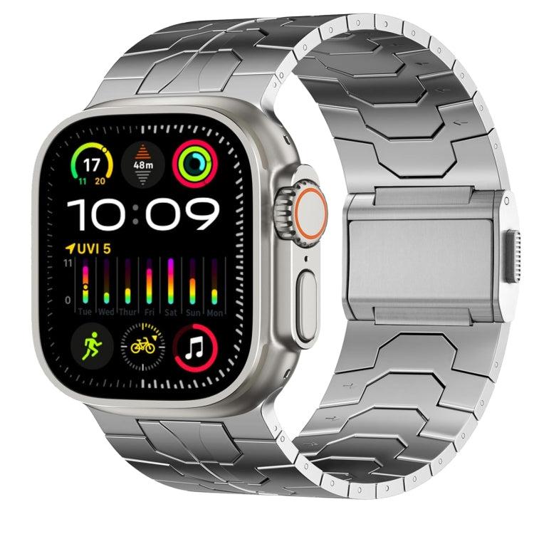For Apple Watch Ultra 49mm Norman Buckle Stainless Steel Watch Band(Silver) - free shipping - PMC TechLife - Order now!