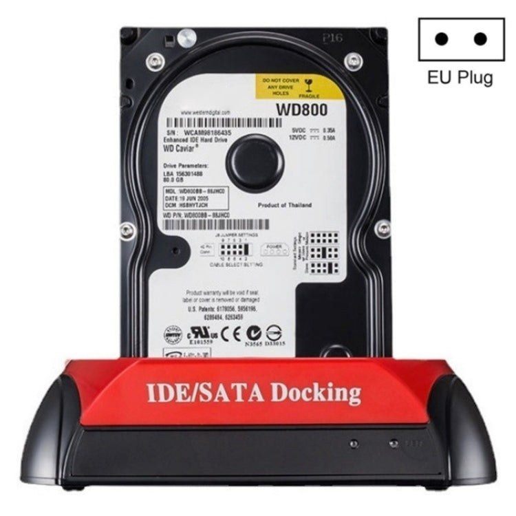 575D USB Hard Disk Holder Laptop Mobile Hard Disk Box 2.5 / 3.5inch SATA IDE HDD Base, Plug:EU Plug - free shipping - PMC Jewellery - Order now!