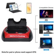 575D USB Hard Disk Holder Laptop Mobile Hard Disk Box 2.5 / 3.5inch SATA IDE HDD Base, Plug:AU Plug