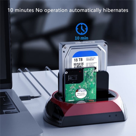 575D USB Hard Disk Holder Laptop Mobile Hard Disk Box 2.5 / 3.5inch SATA IDE HDD Base, Plug:US Plug