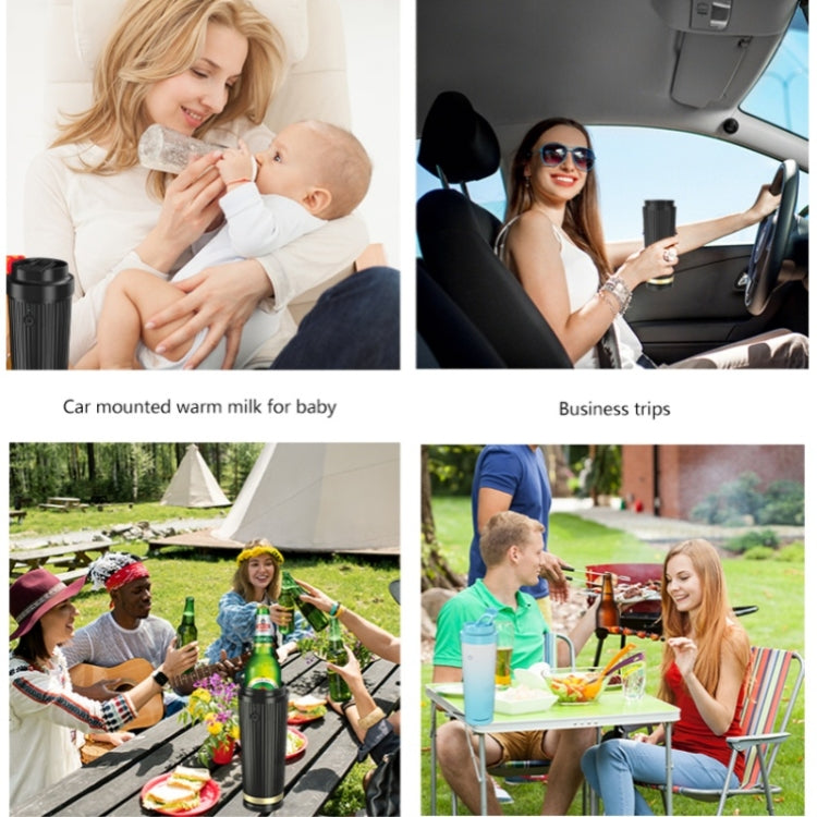IDZ016 Car Drinking Cup Keep Water Cold / Warm Home Water Bottle, BPA-free, No FDA(Black) - Heating Cups by PMC TechLife | Online Shopping South Africa | PMC TechLife | Buy Now Pay Later Mobicred