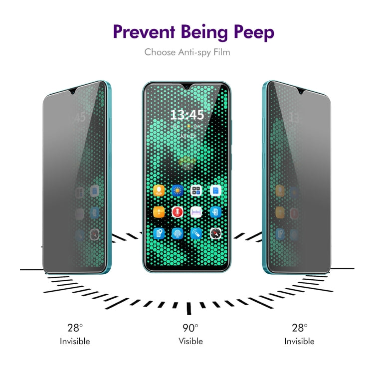 For Tecno Spark 10 / 10 5G 2pcs ENKAY Hat-Prince 28 Degree Anti-peeping Privacy Tempered Glass Film - Tecno Tempered Glass by ENKAY | Online Shopping South Africa | PMC TechLife | Buy Now Pay Later Mobicred
