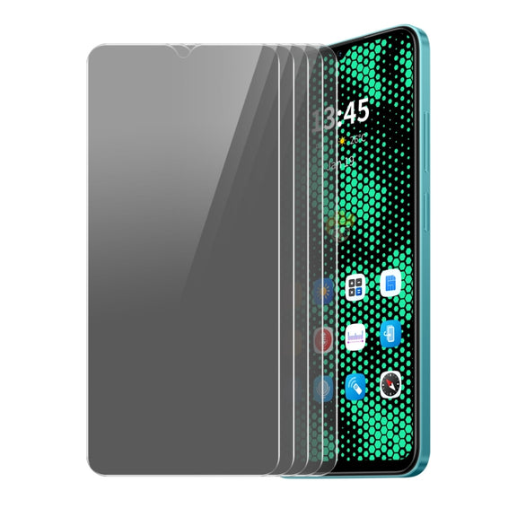 For Tecno Spark 9 5pcs ENKAY Hat-Prince 28 Degree Anti-peeping Privacy Tempered Glass Film