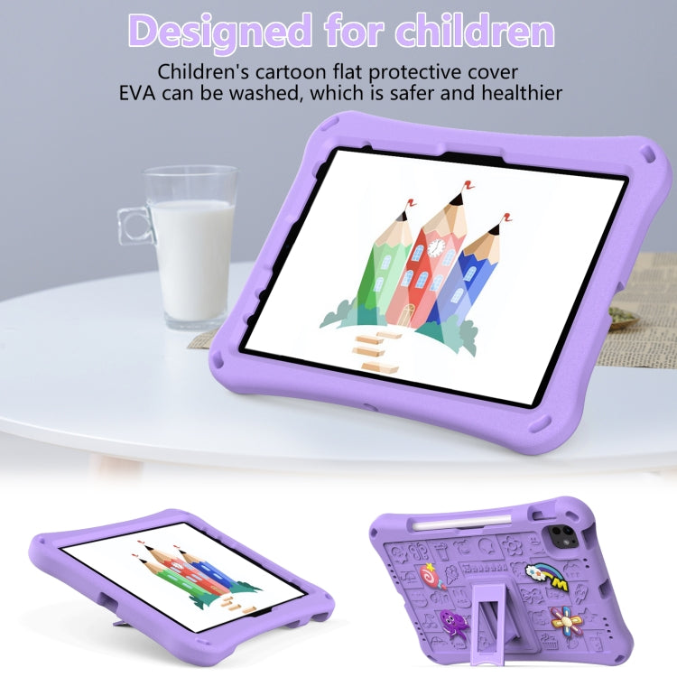 For iPad Air 11 2025 / 2024 Hi Baby EVA Full Body Tablet Case with Strap(Light Purple) - iPad Air 11 2025 / 2024 Cases by PMC TechLife | Online Shopping South Africa | PMC TechLife | Buy Now Pay Later Mobicred