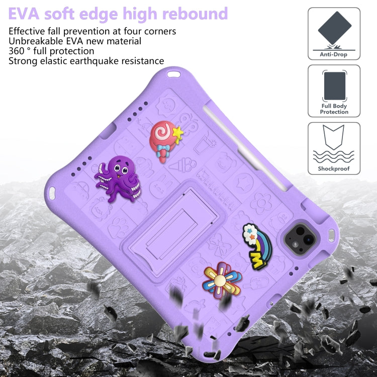 For iPad Air 11 2025 / 2024 Hi Baby EVA Full Body Tablet Case with Strap(Light Purple) - iPad Air 11 2025 / 2024 Cases by PMC TechLife | Online Shopping South Africa | PMC TechLife | Buy Now Pay Later Mobicred