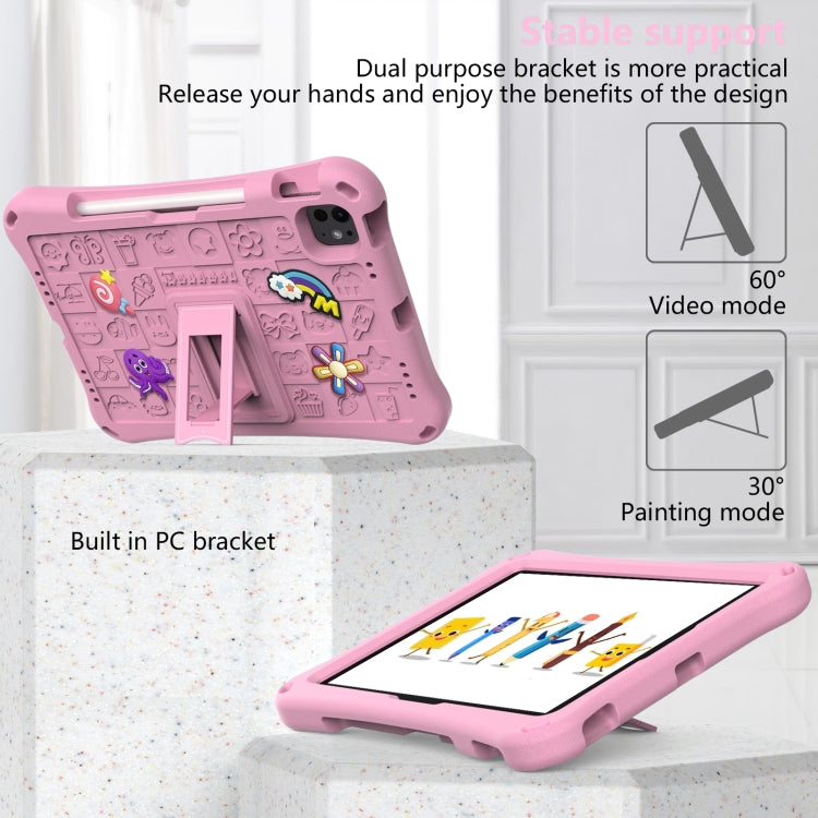 For iPad Air 11 2025 / 2024 Hi Baby EVA Full Body Tablet Case with Strap(Pink) - iPad Air 11 2025 / 2024 Cases by PMC TechLife | Online Shopping South Africa | PMC TechLife | Buy Now Pay Later Mobicred