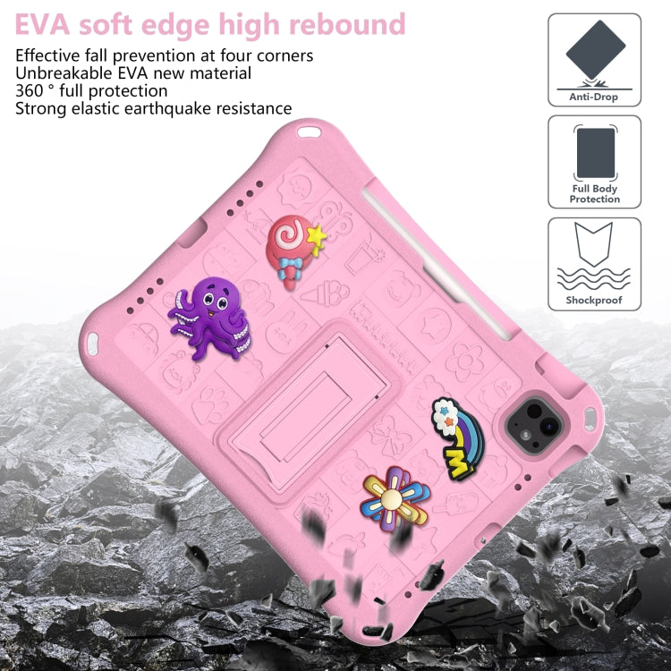 For iPad Air 11 2025 / 2024 Hi Baby EVA Full Body Tablet Case with Strap(Pink) - iPad Air 11 2025 / 2024 Cases by PMC TechLife | Online Shopping South Africa | PMC TechLife | Buy Now Pay Later Mobicred