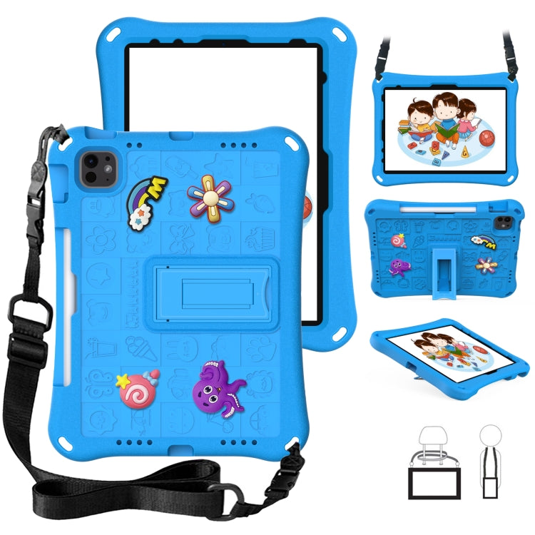 For iPad Air 11 2025 / 2024 Hi Baby EVA Full Body Tablet Case with Strap(Sky Blue) - iPad Air 11 2025 / 2024 Cases by PMC TechLife | Online Shopping South Africa | PMC TechLife | Buy Now Pay Later Mobicred