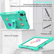 For iPad Air 11 2025 / 2024 Hi Baby EVA Full Body Tablet Case with Strap(Mint Green)