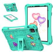For iPad Air 11 2025 / 2024 Hi Baby EVA Full Body Tablet Case with Strap(Mint Green)