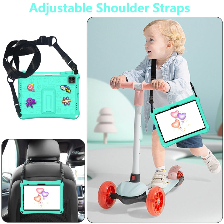 For iPad Air 11 2025 / 2024 Hi Baby EVA Full Body Tablet Case with Strap(Mint Green) - iPad Air 11 2025 / 2024 Cases by PMC TechLife | Online Shopping South Africa | PMC TechLife | Buy Now Pay Later Mobicred