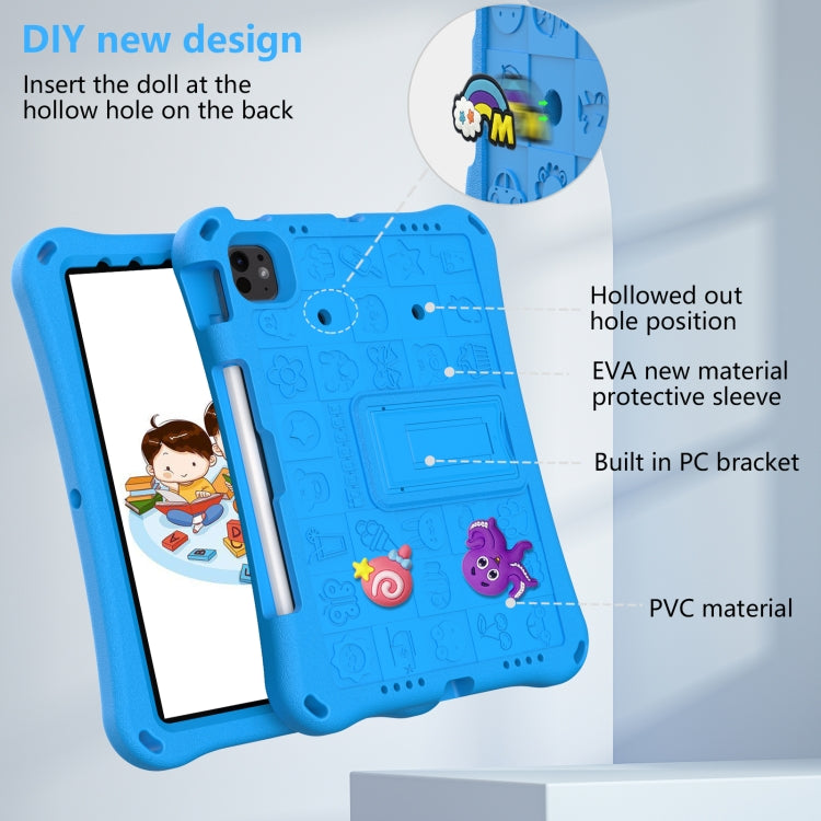 For iPad Pro 11 2024 Hi Baby EVA Full Body Tablet Case with Strap(Sky Blue) - iPad Pro 11 2024 Cases by PMC TechLife | Online Shopping South Africa | PMC TechLife | Buy Now Pay Later Mobicred