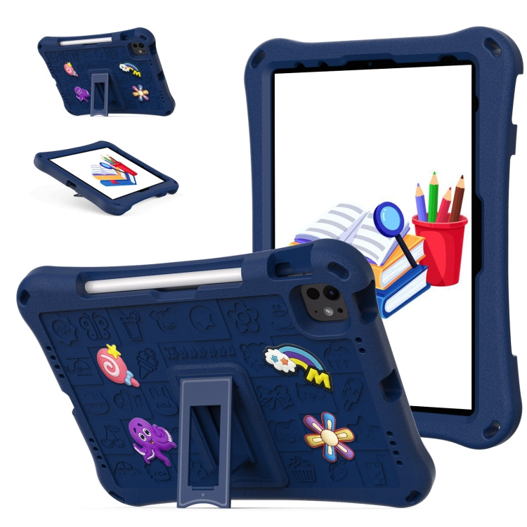 For iPad Pro 11 2024 Hi Baby EVA Full Body Tablet Case with Strap(Navy Blue) - iPad Pro 11 2024 Cases by PMC TechLife | Online Shopping South Africa | PMC TechLife | Buy Now Pay Later Mobicred