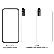 For iPhone 16 Pro NORTHJO 2pcs A++ Screen Protector Tempered Glass Film with Installation Frame