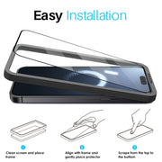 For iPhone 16 Pro NORTHJO 2pcs A++ Tempered Glass Film with Installation Frame