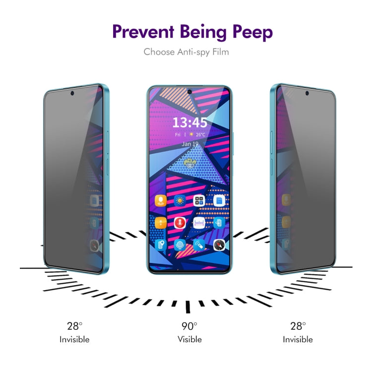 For OPPO Reno11 F / F25 Pro 5pcs ENKAY Hat-Prince 28 Degree Anti-peeping Privacy Silk Print Tempered Glass Film - free shipping - PMC Jewellery - Order now!