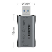 C30 For Game Live Streaming Aluminum Alloy USB Male to HDMI Female HD Video Capture Card