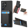 For Samsung Galaxy S24 Ultra 5G Carbon Fiber Vertical Flip Wallet Stand Phone Case(Black) - Galaxy S24 Ultra 5G Cases by PMC Jewellery | Online Shopping South Africa | PMC Jewellery | Buy Now Pay Later Mobicred