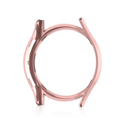 For Samsung Galaxy Watch 7 40mm Single Diamond Hollow PC Watch Protective Case(Pink)