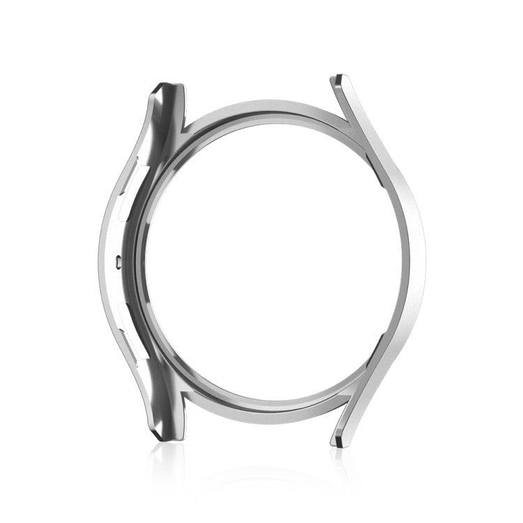 For Samsung Galaxy Watch 7 40mm Single Diamond Hollow PC Watch Protective Case(Silver) - Watch Cases by PMC TechLife | Online Shopping South Africa | PMC TechLife | Buy Now Pay Later Mobicred