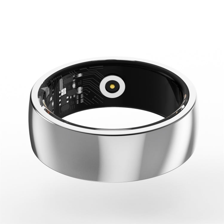 R09M SIZE 18 Smart Ring, Support Wellness Tracking / Care For Families(Silver)