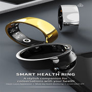 R09M SIZE 22 Smart Ring, Support Wellness Tracking / Care For Families(Gold)