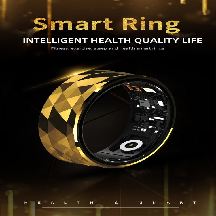 R12M SIZE 18 Smart Ring, Support Health Monitoring / Multiple Exercise Modes(Gold) - free shipping - PMC TechLife - Order now!