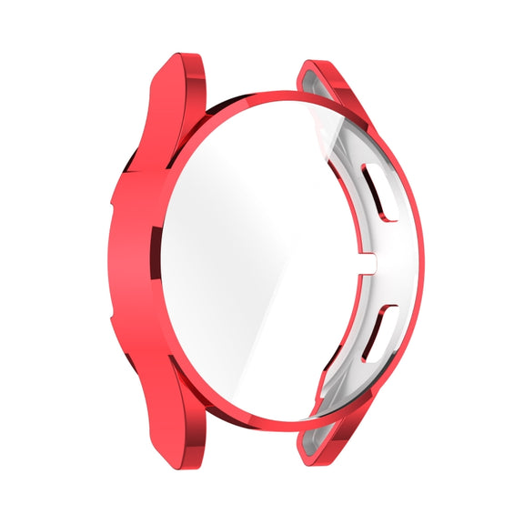 For Samsung Galaxy Watch FE 40mm Full Coverage TPU Electroplated Watch Protective Case(Red)