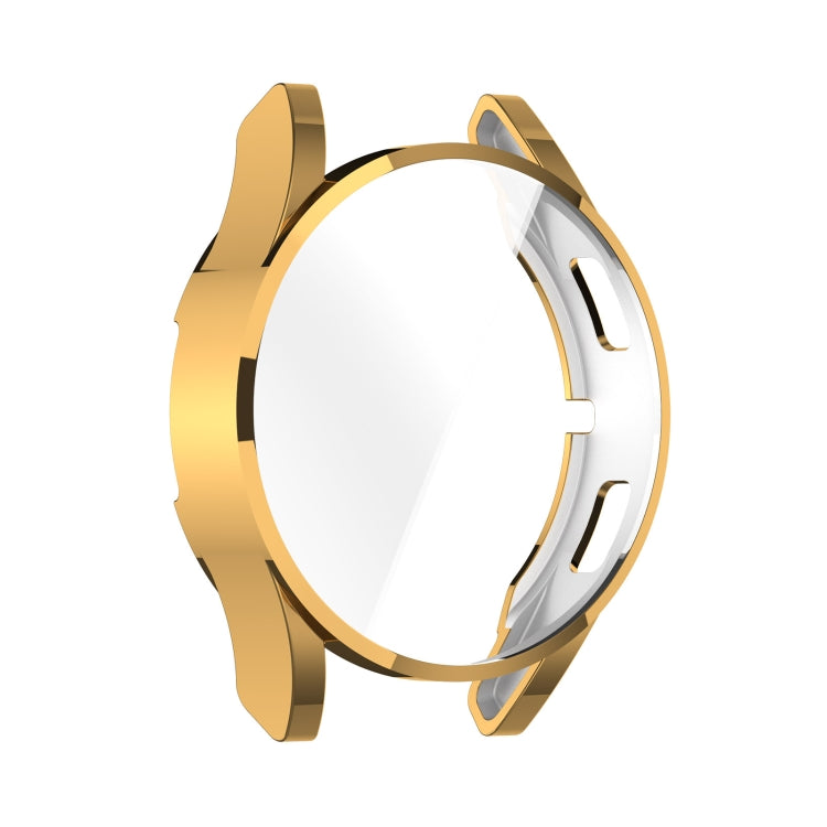 For Samsung Galaxy Watch FE 40mm Full Coverage TPU Electroplated Watch Protective Case(Gold)