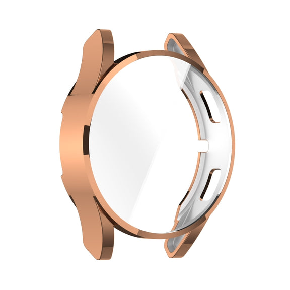 For Samsung Galaxy Watch FE 40mm Full Coverage TPU Electroplated Watch Protective Case(Rose Gold)
