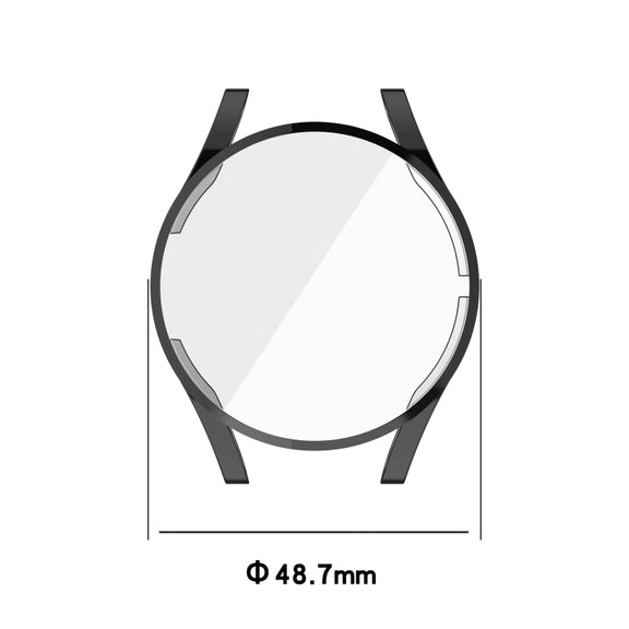 For Samsung Galaxy Watch FE 40mm Full Coverage TPU Electroplated Watch Protective Case(Red)