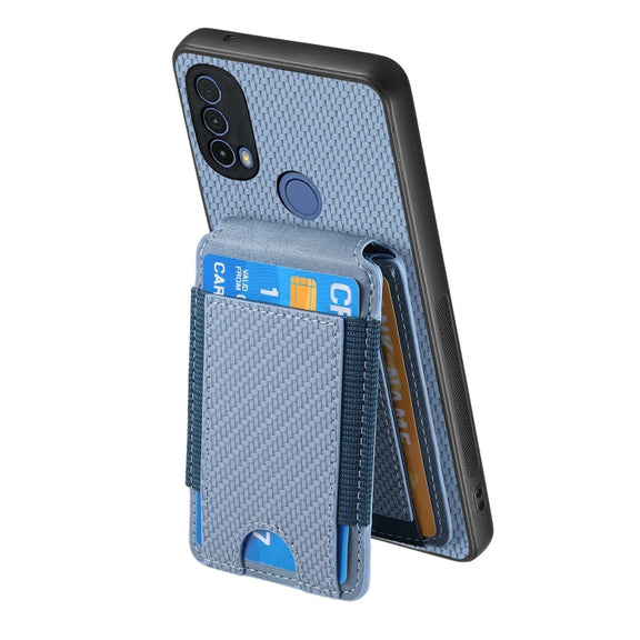 For Motorola Moto G Stylus 5G 2024 Carbon Fiber Vertical Flip Wallet Stand Phone Case(Blue)