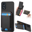 For Motorola Moto G Play 2024 4G Carbon Fiber Vertical Flip Wallet Stand Phone Case(Black) - Motorola Cases by PMC TechLife | Online Shopping South Africa | PMC TechLife | Buy Now Pay Later Mobicred