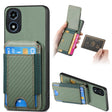 For Motorola Moto G Play 2024 4G Carbon Fiber Vertical Flip Wallet Stand Phone Case(Green) - Motorola Cases by PMC TechLife | Online Shopping South Africa | PMC TechLife | Buy Now Pay Later Mobicred