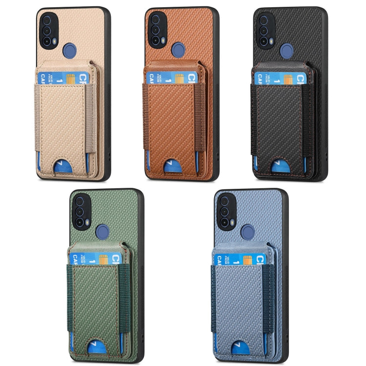 For Motorola Moto G Power 2024 5G Carbon Fiber Vertical Flip Wallet Stand Phone Case(Black)