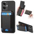 For OnePlus Nord CE3 Carbon Fiber Vertical Flip Wallet Stand Phone Case(Black) - OnePlus Cases by PMC TechLife | Online Shopping South Africa | PMC TechLife | Buy Now Pay Later Mobicred