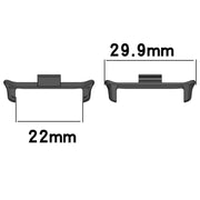For vivo Watch GT 22mm 1 Pair Metal Watch Band Connector(Black)