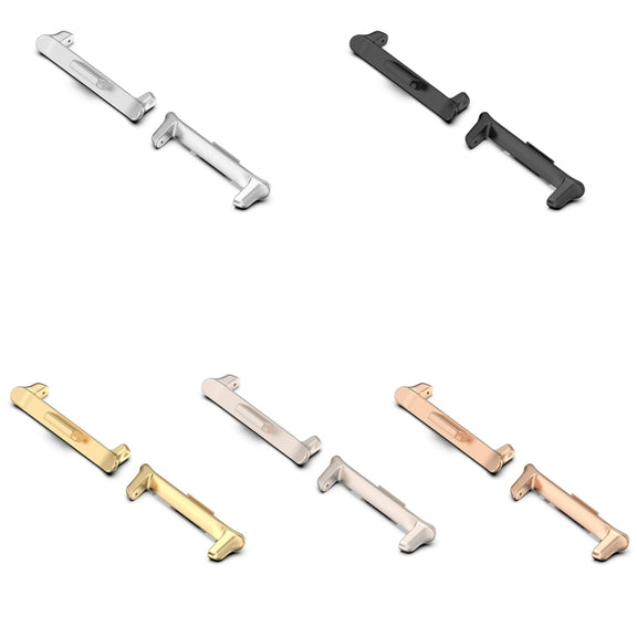 For vivo Watch GT 22mm 1 Pair Metal Watch Band Connector(Rose Gold)