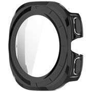 For Samsung Galaxy Watch Ultra 47mm PC+Tempered Film Integrated Water-resistant Watch Protective Case(Black)