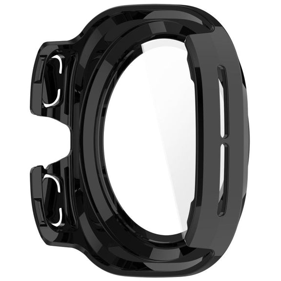 For Samsung Galaxy Watch Ultra 47mm PC+Tempered Film Integrated Water-resistant Watch Protective Case(Black)