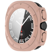 For Samsung Galaxy Watch Ultra 47mm PC+Tempered Film Integrated Water-resistant Watch Protective Case(Pink)