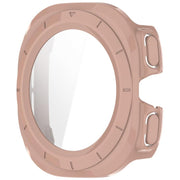 For Samsung Galaxy Watch Ultra 47mm PC+Tempered Film Integrated Water-resistant Watch Protective Case(Pink)