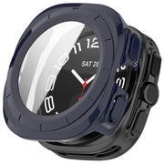 For Samsung Galaxy Watch Ultra 47mm PC+Tempered Film Integrated Water-resistant Watch Protective Case(Dark Blue)