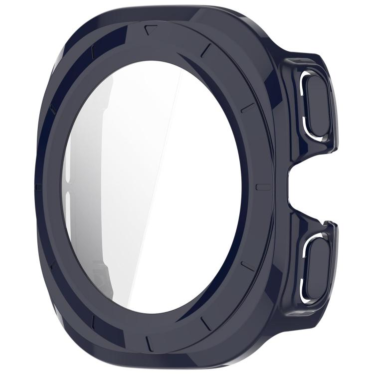 For Samsung Galaxy Watch Ultra 47mm PC+Tempered Film Integrated Water-resistant Watch Protective Case(Dark Blue)