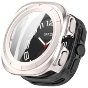 For Samsung Galaxy Watch Ultra 47mm PC+Tempered Film Integrated Water-resistant Watch Protective Case(Starlight)