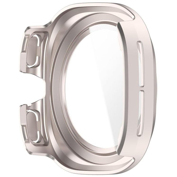 For Samsung Galaxy Watch Ultra 47mm PC+Tempered Film Integrated Water-resistant Watch Protective Case(Starlight)