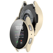 For Samsung Galaxy Watch 7 44mm Tempered Film Integrated Water-resistant PC Watch Protective Cover(Ivory)